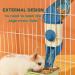 3-in-1 Rabbit Hay Feeder Set with Food Bowl and Hanging Funnel - Blue | Cage Hay Rack for Bunny, Guinea Pig, Chinchilla - Buy Online on GoSupps.com