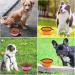 Slson Foldable Pet Bowl - Portable Travel Bowl for Dogs & Cats (350ml) with Carabiner Water & Food Bowls in Orange & Pink - Buy Online on GoSupps.com
