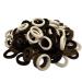 100pcs Hair Ties For Girls Women Cotton Seamless Baby Hair Ties For Toddler Kids Accessories Small Thick Elastic Hair Bands Ponytail Holders Brown 100Pcs Coffee