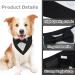Maustlie Dogs Smoking Bandana | Adjustable Triangle Scarf for Pets | Formal Wedding & Party Wear | Black (S) | Stylish Dog Accessories - Buy Online on GoSupps.com