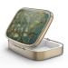 Pill can box with mirror retro 2 compartment Small pill box bronze rectangular pill box or vitamins fish oil nutritional supplements pills contain 1 piece F-16-Vangogh Art
