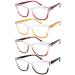 Eyekepper 4-pack Bifocal Reading Glasses Women Bi-focal Readers Two Tone 2.0 4 Pack Clear Lens Mix Color 2.0 x