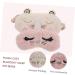 Hemoton Breathable Eye Masks - 2Pcs White Plush Eye Patch for Sleep and Blepharitis Relief - Buy Online on GoSupps.com