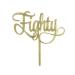 Eighty HAPPY BIRTHDAY Gold Glitter ACRYLIC Cake Topper 80