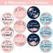 Floral Baby Monthly Stickers for Girls (Set of 24) | Newborn Milestone Month Stickers - Buy Online on GoSupps.com