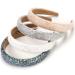 4 PCs Glitter Sequin Headbands for Girls & Women - Sparkling 1.1-Inch Wide Padded Hair Bands in Black Gray Beige White - Buy Online on GoSupps.com