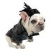 Funny dog wig cat role play wig Halloween Christmas parties firm for pets wig small medium and large dogs wig (black long hair)