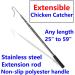 GLOBOTECH Extendable Chicken Catcher Leg Hook - Stainless Poultry Hook Fowl Catcher 25" Extend to 59" Perfect Tool for Safe and Easy Handling of Fowl Duck Catcher Instead of Bird Catching Net - Buy Online on GoSupps.com