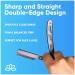 Equinox Professional Straight Edge Razor with 100 Single Derby Blades Close Shaving Men's Manual Shaver Kit - Buy Online on GoSupps.com