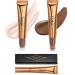 2PCS Highlighter Wand  Contour Wand Dupe  Contour Beauty Wand  Contour Beauty Wand  Liquid Highlighter Beauty Wand With Cushion Applicator  Face Highlight Bronzer Stick with Cushion Applicator