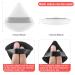 12 Pieces Velour Pure Cotton Powder Puffs - Triangle Makeup Sponge Kit for Loose Powder | Washable Black & White Cosmetic Accessories - Buy Online on GoSupps.com