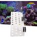 Zerodis Aquarium Coral Rack Bracket - Acrylic Frag Rack with Strong Suction | 32 Hole Coral Holder for Aquariums - Top Aquarium Accessories - Buy Online on GoSupps.com