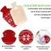 Intsun Rubber Hot Water Bottle 2 Pack with Knit Cover - Durable Heat Bag 1.8L - Pain Relief Hot Cold Pack - Buy Online on GoSupps.com