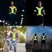 Ninefo Reflector Safety Vest for Jogging & Biking | Adjustable Light-Up Warning Vest with 2 Reflecting Tapes - Buy Online on GoSupps.com