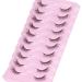 Natural Look Wispy 3D Cat Eye Half Lashes - Lightweight 10 Pair Pack - Buy Online on GoSupps.com