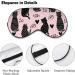 LynaRei Pink Cat Sleep Mask - Cute Cats Blindfold for Full Night's Sleep and Travel - Buy Online on GoSupps.com