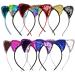 10 pieces of headband with cat ears cat ears flash of light from cats for girls' head decoration party birthday concert scene (color)