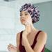 Luxury Waterproof Reusable Shower Cap for Women | Double Layers Microfiber Terry Lined | Dry Hair Function | Adjustable Large Size | Ideal for Long Hair | Pack of 1 - Buy Online on GoSupps.com