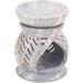 Hand Carved Jali Design Soapstone Essential Oil Burner | Aromatherapy Diffuser for Spa Yoga & Meditation International Shipping Available - Buy Online on GoSupps.com
