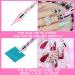 Double-Sided Nail Strass Picker Tool - Wax Pencil & Point Drilling Pin for Rhinestones & Diamond Painting - Multicolored with Storage Box - Buy Online on GoSupps.com