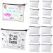 12 Pieces Cosmetic Bags Multipurpose Sublimation Blanks DIY Heat Transfer Makeup Bags Canvas Pen Case Pencil Bag Iron on Transfer Zipper Canvas Pouch Toiletry Pouch (7.9 x 5.5 Inch, 5.9 x 4.7 Inch) 7.9 x 5.5 Inch, 5.9 x 4.…