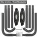 Universal Trampoline Ladder Upgrade - Heavy-Duty Steel with Non-Slip Steps (Three-Steps) - Buy Online on GoSupps.com