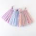 PythJooh Baby Girl Tulle Dress | Sleeveless Butterfly Wings Tutu Princess Dress | 18-24 Months | Starry Blue - Buy Online on GoSupps.com
