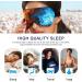 Red and Blue Fire Sleep Mask - Comfortable Light Blocking Eye Mask with Adjustable Strap for Travel and Shift Work - Buy Online on GoSupps.com