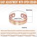 3500 Gauss Copper Rings for Women | Arthritis Relief & Pain Management with 4 Strong Magnets | Magnetic Therapy for Carpal Tunnel & Rheumatism - Buy Online on GoSupps.com