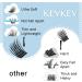 KevKev Flat Style Wispy Eyelash Clusters 144 Pcs | Thin Band & Soft | Taffee D-8-16mix - Buy Online on GoSupps.com