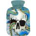 Naanle Ocean Octopus Skull Hot Water Bottle - 1L Transparent Heat Bottle with Cover for Bed Hand & Foot Warmer Pain Relief & Cold Therapy - Buy Online on GoSupps.com