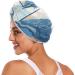 Buy Super Absorbent Trees Mountain Ocean Sea Hair Towel 2 Pack | Quick Dry Hair Turbans for Women & Girls - Buy Online on GoSupps.com
