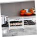 Hohopeti Egg Storage Rack Egg Holder for Fridge Eggs Egg Storage Stand Egg Rack for Fridge Door Dedicated Box White 25.00X20.00X11.00CM - Buy Online on GoSupps.com