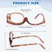 Dunzy 5 Pairs Magnifying Makeup Glasses for Women - Flip Down Cosmetic Reading Spectacles +2.50 - Buy Online on GoSupps.com