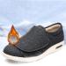 Men's Adjustable Diabetic Slipper Shoes - Grey, Size 12 | Wide Fit, Breathable Hospital Shoes for Edema, Arthritis, Swollen Feet - Buy Online on GoSupps.com
