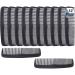 12 PCS Hair Combs Set Colorful Plastic Pocket Combs Pearlescent Effect Fine Dressing Styling Combs Fine and Wide Tooth Cutting Combs for Women and Men Salon and Hotel Hair Care Tool-Black