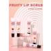 Lip Scrub Gentle Exfoliator Hydrating Scrub for Lip Prep Moisturizing Lip Care Organic Fruit Lip Scrub Balm For Lightening & Brightening Dark Lips Overnight Hydration & Moisturizer (Peach) - Buy Online on GoSupps.com