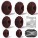 7 pieces of rolls maker hair knot ring style bun manufacturer set for chignon hair contain (1 extra rus 2 large 2 medium and 2 small) 5 pieces of hair tie ribbons 20 pieces hairpins brown