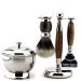 Luxurious shaving set with 5 edges and shaving bush.