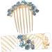 Didiseaon headgear Korean version hairpin bride hair comb rhinestone hair comb bridal hair accessories hair side comb decorate rhinestones bride hair accessories the flowers - Buy Online on GoSupps.com