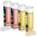 Drinklits Lemon & Strawberry Daily Immunity Tablets (4) Tube Bundle | Vitamin C Boost + Antioxidants + Electrolytes + 0g Sugar | 40 Servings - 10 Tablets Each