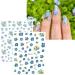 JMEOWIO 9 Sheets Spring Flower Nail Art Stickers Decals Self-Adhesive Leaves Nail Supplies Nail Art Design Decoration Accessories - Buy Online on GoSupps.com