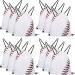 Frienda Drawstring Backpack Baseball Drawstring Bag Baseball Drawstring Party Favor Bags for Your Gym Class and Sports Teams (12 Pieces)
