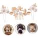 HONMEET 1 Set Leaves and Flowers Hair Comb Decorative Hair Clips Headgear Decorative Hair Combs Tiara Suits for Women Hair Accessories Wedding Hair Pins Hair Holder Zinc Alloy - Buy Online on GoSupps.com