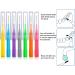 100-Piece Interdental Brush Set for Oral Hygiene - Dental Flossing Tool with Stylish Colors - Buy Online on GoSupps.com