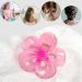 Colorful Flower Hair Clips Flower Hair Clips Acrylic Strong Fixed Hair Clips Versatile Frangipani Grab Clips Non-slip Hair Clips Large Women's Hair Clips For Beach Tropical Hair Pink - Buy Online on GoSupps.com