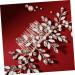 Ipetboom Leaf Crystal Comb Wedding Side Comb Bridal Headdress Crystal Clip Comb Vine Side Comb Leaf Crystal Hair Jewelry Wedding Side Headpiece Leaf Hair Comb Hair Accessories Bride Hanfu - Buy Online on GoSupps.com