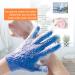 Lake Blue Exfoliating Bath Gloves - 2 Pack Rubbing Towel for Back Decontamination - Buy Online on GoSupps.com