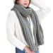 Women cotton scarf Print Neckuch scarf soft wrap triangular scarf casual wrap scarf autumn scarf neck warmer triangular scarf unit size gray