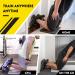 Nordic Hamstring Curl Strap - 420 lb Capacity for Hamstring Curls, Sit-ups, Spanish Squats, Ab Workouts - Easy 5 Second Setup - Home Fitness Equipment in Yellow - Buy Online on GoSupps.com
